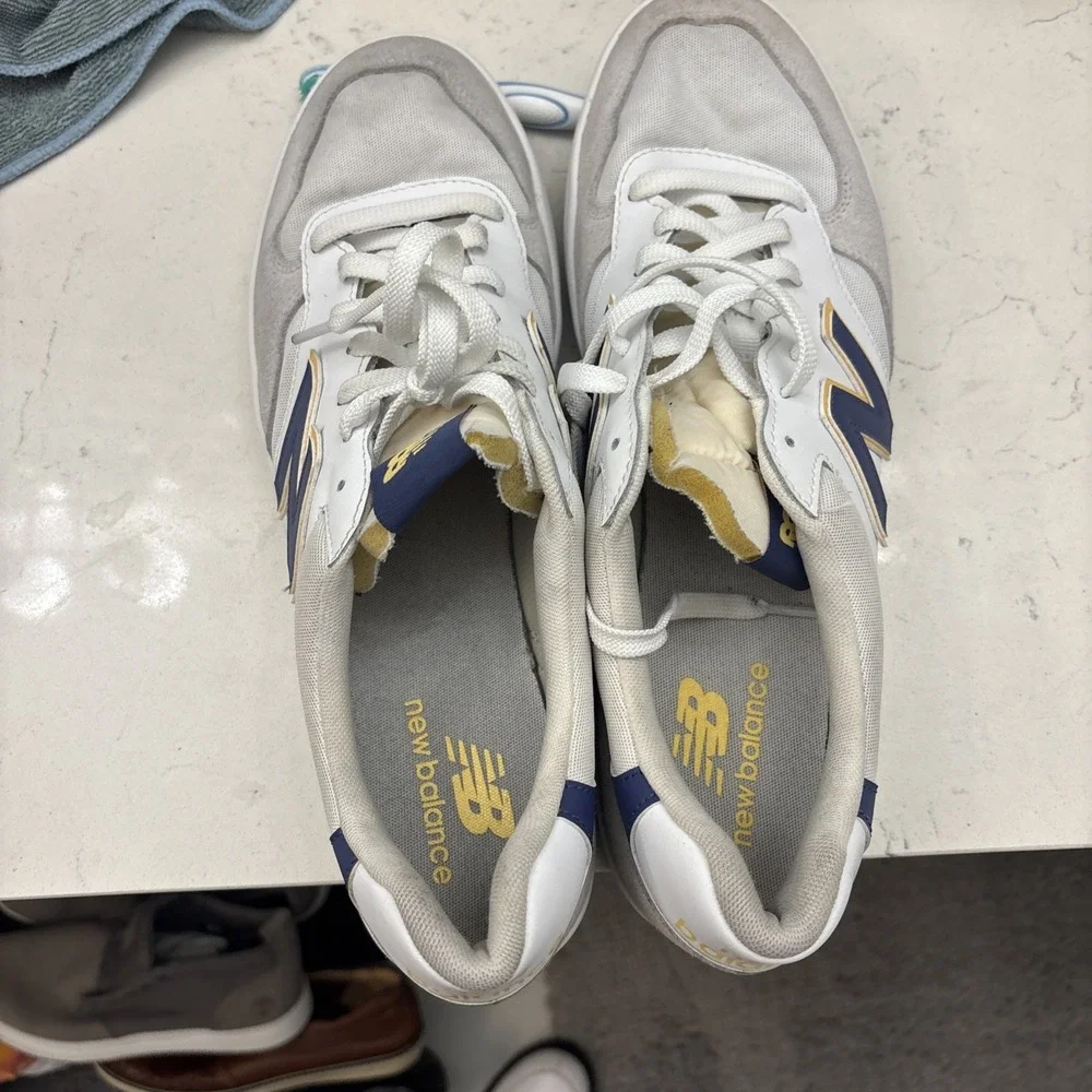 Size 13 - New Balance 300 Court White Navy